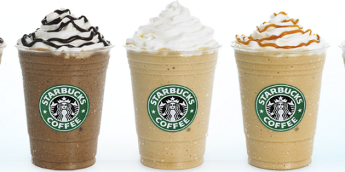 Starbucks: Get 50% Off ANY Frappuccino Blended Beverage from 3PM-5PM (Ends Tomorrow, 5/10)