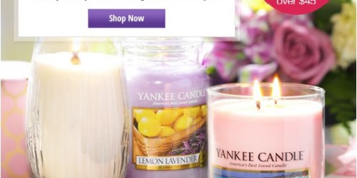 Yankee Candle: Buy 2 Large Candles, Get 2 FREE = Large Candles as low as $6 Each Shipped