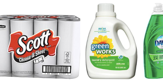 Staples.com: Scott Paper Towels Only 75¢ per Roll Shipped + Deals on Dawn & Green Works