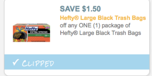 High Value $1.50/1 Hefty Large Black Trash Bags Coupon (Reset!) + Upcoming Walgreens Deal