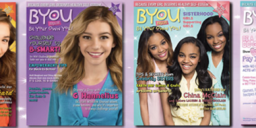 BYOU Magazine Subscription Only $6.66 (Self-Esteem Mag for Girls Ages 7-14) + Weekend Magazine Sale
