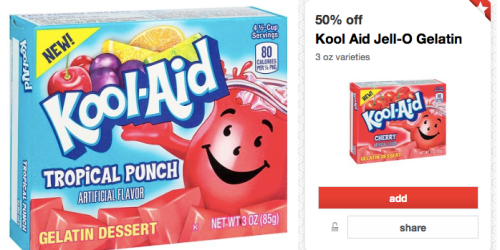 Target Cartwheel: 50% Off Kool Aid Jell-O Gelatin