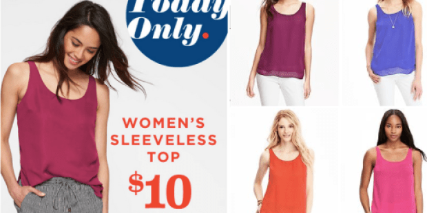 Old Navy: Women’s Lightweight Sleeveless Tops Only $10 (Reg. $22.94) In-Store & Online – Today Only