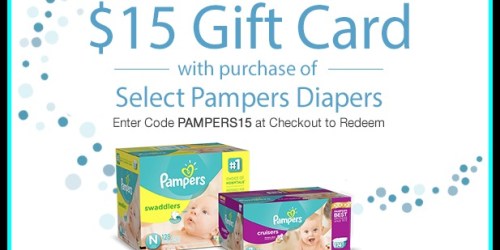 Amazon: Free $15 Gift Card with Select Pampers Purchase = As Low As ONLY 9¢ Per Diaper Shipped