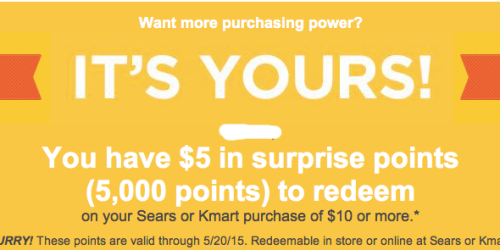 Shop Your Way Rewards Members: Possible FREE Surprise Points (Check Your Email)