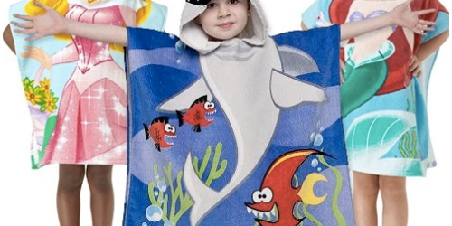Adorable Kids Hooded Poncho Towels $7.99 Shipped
