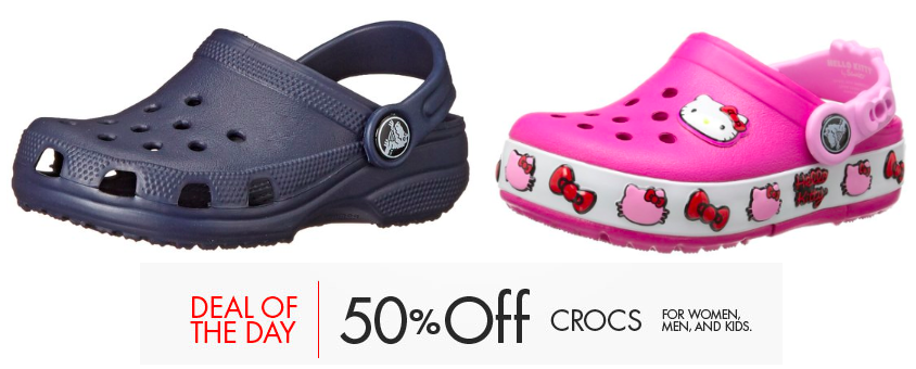 amazon 50 off crocs