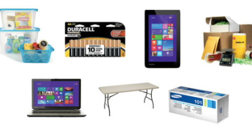 Staples:  $5 Off $25 Plastic Storage Purchase, $50 Off Clearance Tablets, 1¢ Copy Paper After Rebate + More