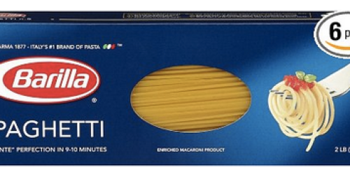 Amazon: SIX 2-Pound Boxes of Barilla Pasta Only $10.71 Shipped (Just $1.79 Per 2-lb Box!)