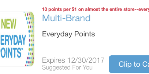 Walgreens: Earn 10 Balance Rewards Points for EVERY $1 Spent (All the Way Through 12/31/2017)