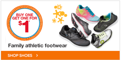 Kmart.com: Buy One Pair of Athletic Shoes or Sneakers for the Family, Get One Pair for ONLY $1