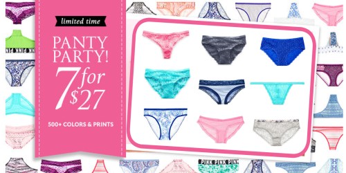 Victoria’s Secret: 7 Pairs of Panties ONLY $27 + More