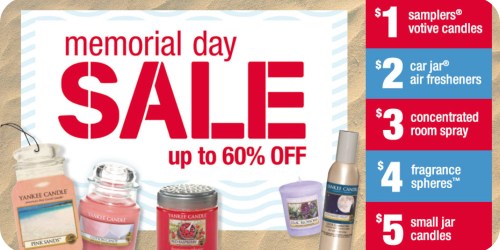 Yankee Candle Memorial Day Sale = $1 Votives + More