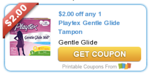 *NEW* $2/1 Playtex Gentle Glide Tampon Product Coupon = Nice Deals at CVS & Walgreens