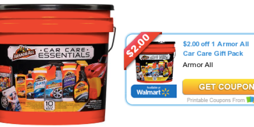 New $2/1 Armor All Car Care Gift Pack 10-Piece Bucket Coupon (Great for Father’s Day!)