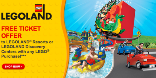 LEGO Store: Buy 1 Get 1 FREE LEGOLAND Ticket Voucher with ANY LEGO Purchase