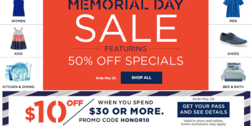 Kohl’s: $10 Off ANY $30 Purchase (Ends Today) + $10 Off $30 Golf Apparel Purchase & More