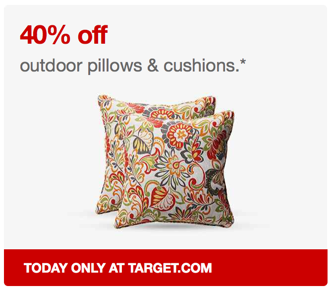 40 Off Outdoor Cushions & Pillows + Extra 10 Off Select