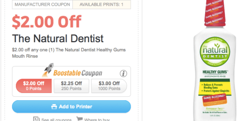 High Value $3/1 The Natural Dentist Healthy Gums Mouth Rinse Coupon = ONLY $2.99 at Walgreens