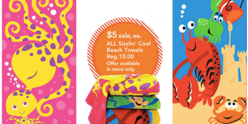 ToysRUs: Kids 100% Cotton Beach Towels Only $5 – Regularly $10 (In-Store Only)