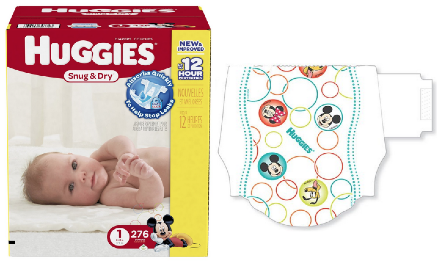 Amazon Mom Members Huggies Snug and Dry Size 1 Diapers 276 Count 30.