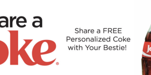 My Coke Rewards: Free Personalized Coke Bottle w/ Free Shipping (Just Enter 3 Coca-Cola 12-Pack Codes)