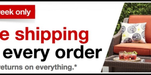 Target.com: FREE Shipping on ALL Orders