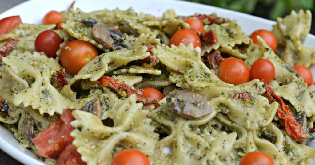 Cold Pesto Pasta Salad Recipe | Hip2Save