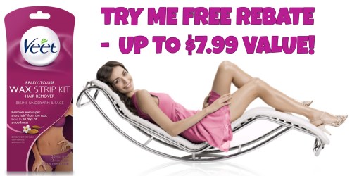 FREE Veet Bikini, Underarm & Face Wax Strip Kit Mail-In Rebate Offer (Up to $7.99 Value)