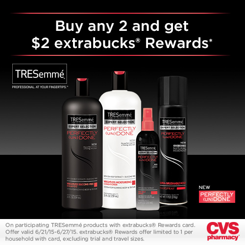 CVS Nice Buys on TRESemme Perfectly (un)Done Hair Products All Month Long