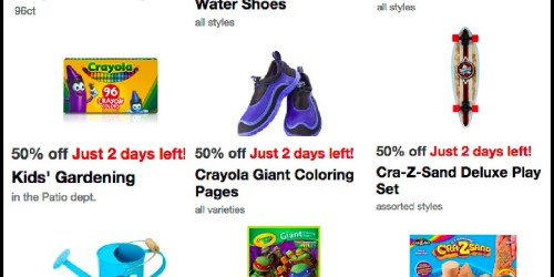 Target: High Value Cartwheel Offers, Including 50% Off Crayola, Skateboards, Kids’ Gardening & More