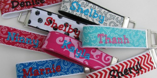 BelleChic.com: Personalized Key Fobs with 10″ Band ONLY $6.99 Shipped (24 Pattern Choices!)