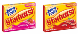 wrigley's juicy fruit starburst