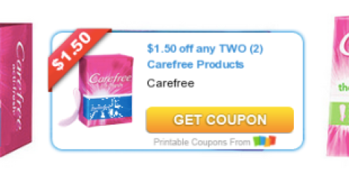 New $1.50/2 Carefree Products Coupon