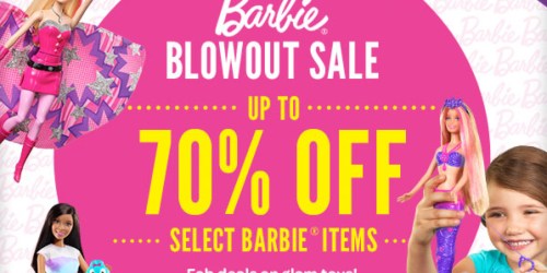 Mattel.com: Up to 70% Off Barbie Blowout Sale