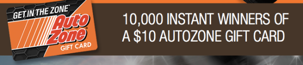 AutoZone Sweeps 10 000 Win 10 AutoZone Gift Cards Print 5 Off 25 