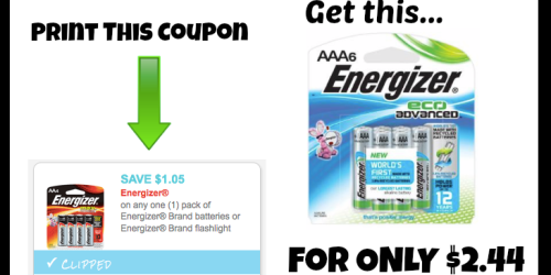 Walgreens: Energizer Eco-Advanced Batteries 6-Pack Only $2.44 (Reg. $8.49!)