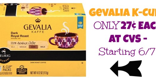 CVS: Gevalia K-Cups ONLY 27¢ Each (Starting 6/7)