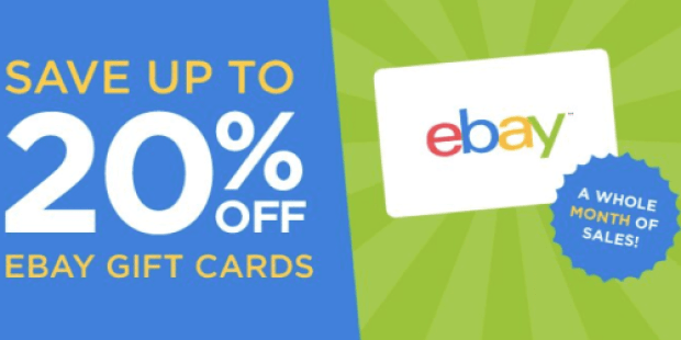 Swagbucks: Up to 20% Off Ebay Gift Cards (+ Refer Friend AND Earn 300 SwagBucks)