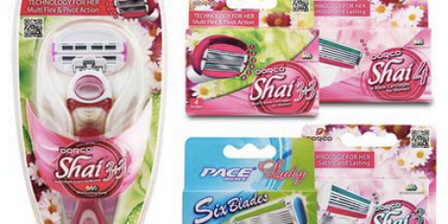 Dorco Women’s Shai Trial Pack Only $14.60 Shipped (Includes 1 Razor Handle & 18 Cartridges!)