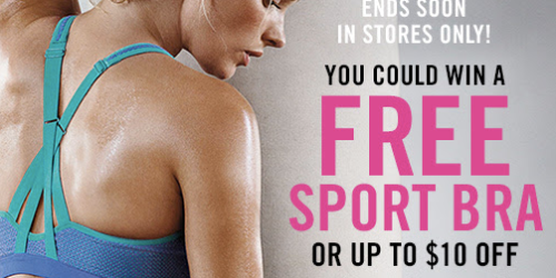 Victoria’s Secret: Try on Sport Bra for a Chance To Win Free Bra, $10 Off & More (No Purchase Required)