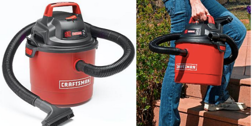 Kmart: Craftsman Portable 2.5 Gallon HP Wall Mount Wet/Dry Vac Only $20.99 + FREE In-Sore Pickup
