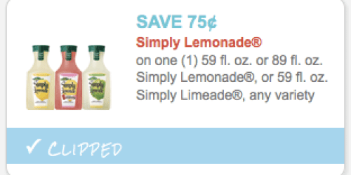 Target: Simply Lemonade or Limeade ONLY $1.25
