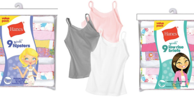 Hanes.com: Free Shipping on ALL Orders = Great Deals on Girl’s and Toddler’s Underwear and Tanks