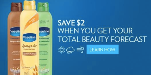 Giveaway: FIVE Readers Win $50 Walgreens Gift Cards (+ $2/1 Vaseline Spray Lotion Coupon)