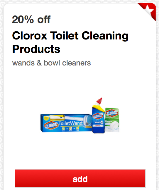 New 20 Off Clorox Toilet Wands or Bowl Cleaners Target Cartwheel Offer = Only 56¢ Per Bowl Cleaner