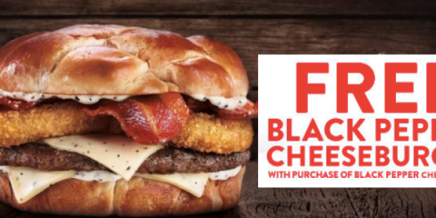 Jack in the Box: Rare Buy 1 Get 1 FREE Black Pepper Cheeseburger Coupon
