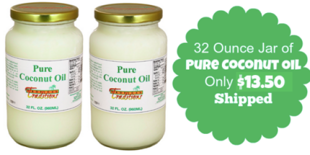 Tropical Traditions: 32 Ounce Jars of Pure Coconut Oil Only $13.50 Each Shipped (+ My Popcorn Recipe)