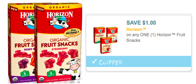*RARE* $1/1 Horizon Fruit Snacks Coupon