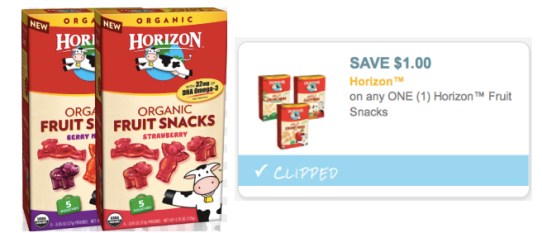 *RARE* $1/1 Horizon Fruit Snacks Coupon
